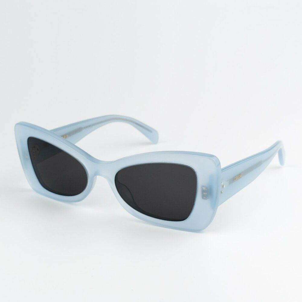NEW Celine CL40236I 84A CELINE 3 DOTS Blue Grey Women Sunglasses - Picture 6 of 13